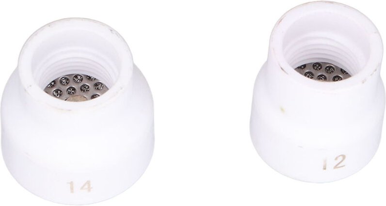 Eosnow 2pcs TIG -Schweißbecher 12/14 Keramikdüse -Zubehör -Set -Kit für WP9/17/18/20/25/26 (weiß)