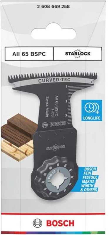 Bosch Tauchsägeblatt AII 65 BSPC Holz, Starlock, 65 x 40 mm