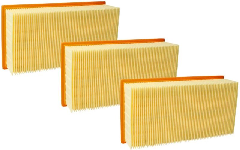 vhbw 3x Flachfaltenfilter L - M Ersatz für Flex 259.307 für Staubsauger