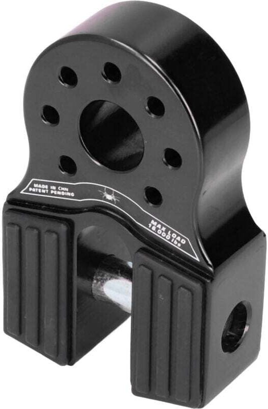 16000lb Flache Winde Griff Last mit Gummi Schutz Aluminium Legierung Universal für utv suv PickupSchwarz