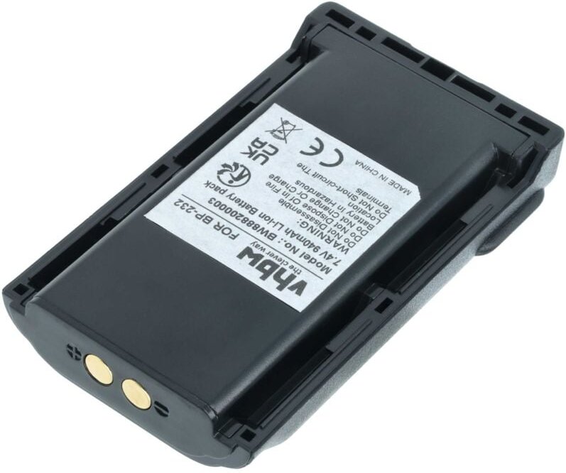 Vhbw - Akku kompatibel mit Icom IC-F3061T, IC-F3062, IC-F3062S, IC-F3062T, IC-F3161 Funkgerät, Walkie Talkie (940mAh, 7,...