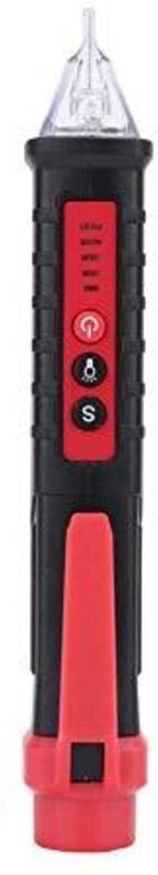 Berührungsloser elektrischer Spannungsprüfer in Stiftform, Schaltungstester 48-1000V/12-1000V (Schwarz)