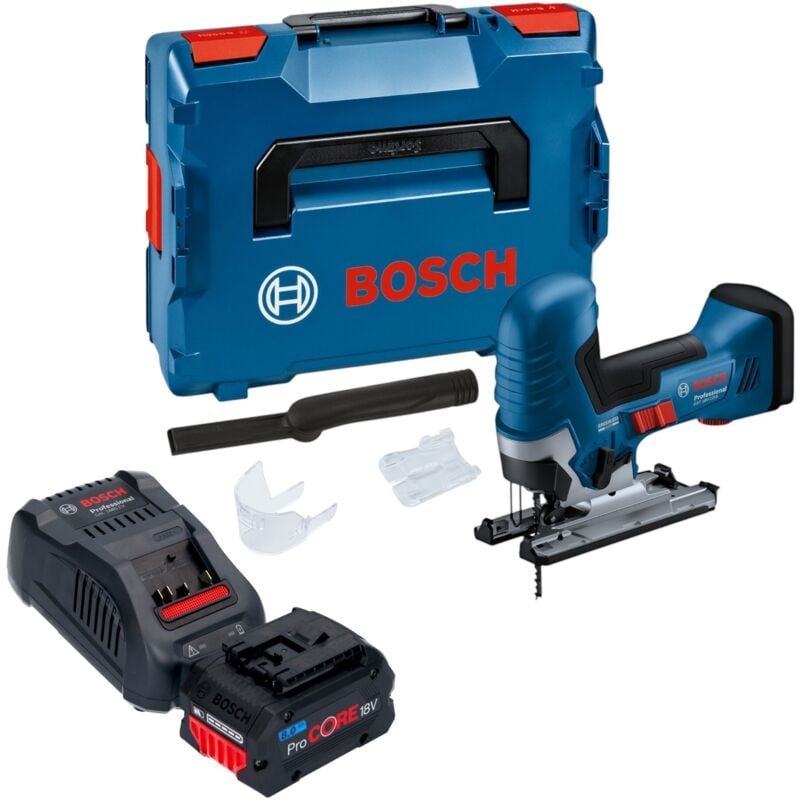 Bosch GST 18V-125 S Professional Akku Stichsäge 18 V 125 mm Brushless + 1x ProCORE Akku 8,0 Ah + Ladegerät + L-Boxx