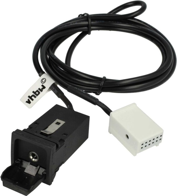 Vhbw - aux Audio Adapter Kabel kfz Radio kompatibel mit Audi / Seat / Skoda / vw RCD510 Auto, Autoradio