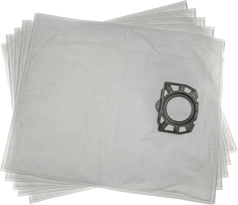 5x Staubsaugerbeutel kompatibel mit Kärcher wd 3-18, wd 3.200, wd 3.500 p, wd 3.300 m Staubsauger - Mikrovlies, 53cm x 4...