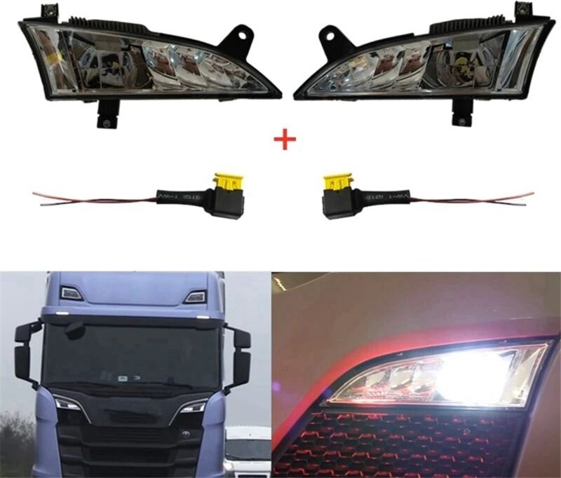 Tlily - 24-V-Auto-Nebelscheinwerfer Rechts für Truck Panel Lights R-Serie S-Serie R650 S730 S500 Nebelscheinwerfer 25527...