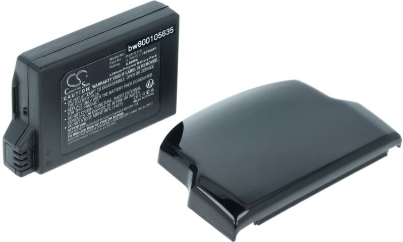 Vhbw - Akku kompatibel mit Sony Playstation Portable Slim & Lite PSP-2000, PSP-2001, 2. Gener Spielekonsole (1800 mAh, 3...