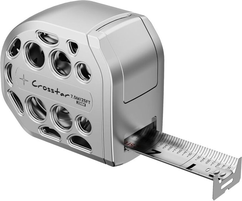 7,5, Selbstsicherndes magnetisches Edelstahl-Maßband, doppelseitige Skala, wasserdicht, einziehbares Edelstahl-Maßband f...