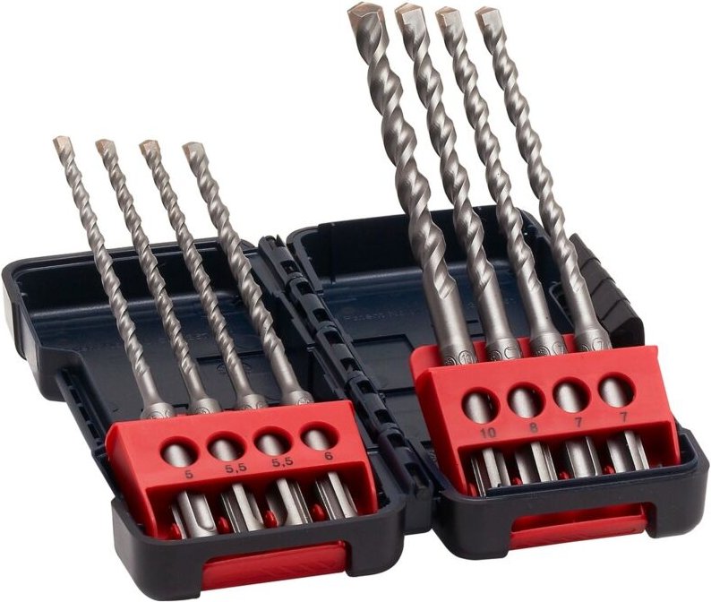 Hammerbohrer-Set B8 in Tough Box, 5–10 mm