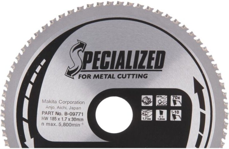 Sägeblatt Metall 185 x 30 mm • 70 Zähne - Makita