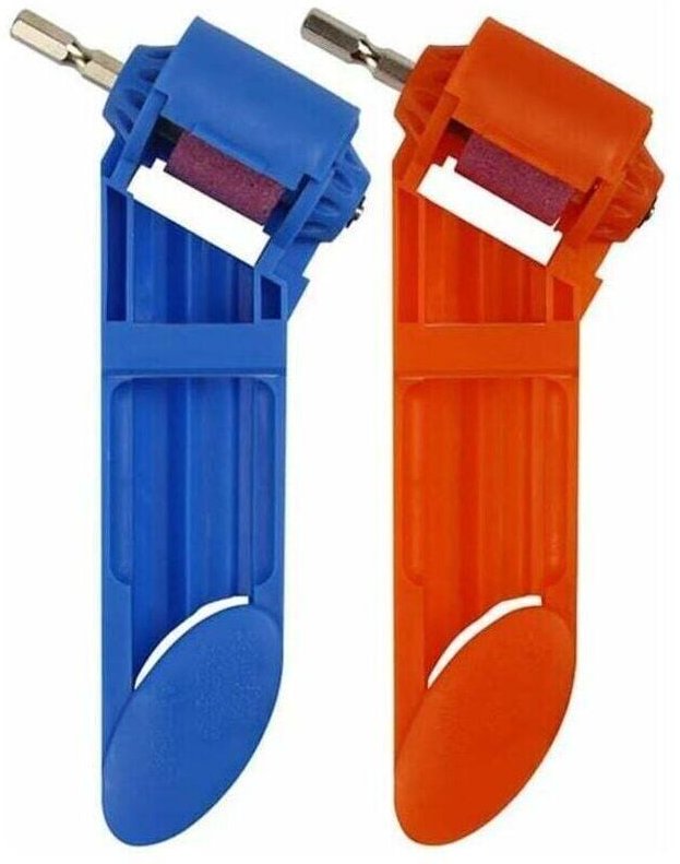 2-teiliger Bohrer-Schärfer, tragbares Bohrer-Schärfwerkzeug, hergestellt aus hochwertigem ABS-Kunststoff und einer hochh...