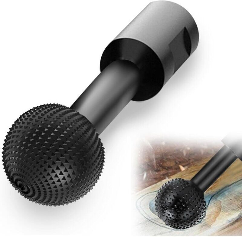 Rotierender Kugelfräser für Holzschnitzerei, Polierbohrer, Kugelfräser für Holzschnitzerei, Kugelschleifkopf, rotierende...