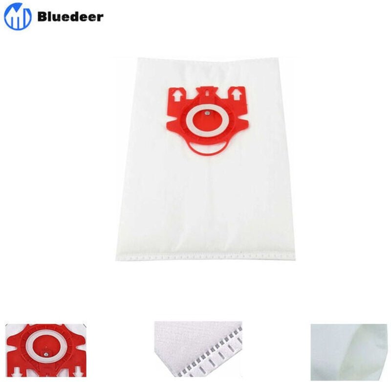 Miele 9917710 HyClean 3D Efficiency FJM Staubsaugerbeutel, für Miele Staubsauger mit Beutel, Karton mit 4 Beuteln H748