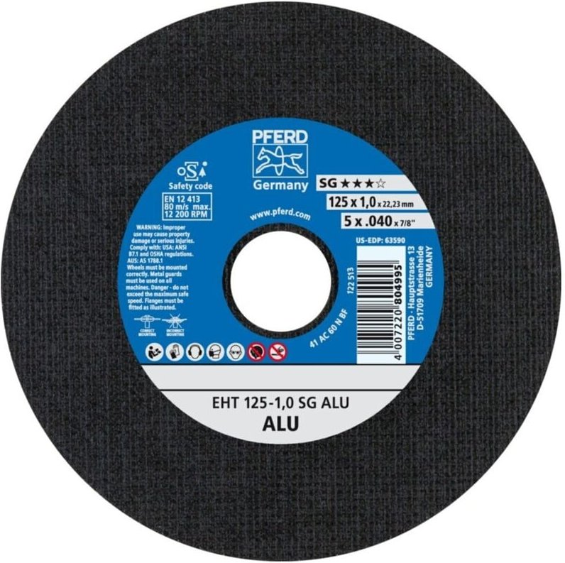 Pferd Trennscheibe Eht 125-1,0 Sg Alu