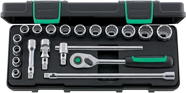 Steckschl.-Grt. 3/8' 19tlg. 45/14/5I qr - Stahlwille