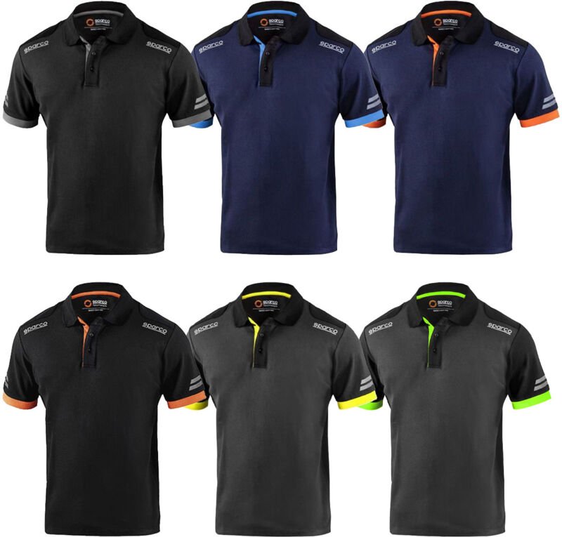 Sparco - Toledo Tech Polo Arbeitspolo - xxxl - Schwarz / Orange