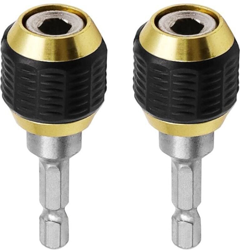 Set bestehend aus 2 Sechskant-Bohrerverlängerungen, Schraubendreher-Bithalter, Verlängerungsstange und selbstverriegelnd...