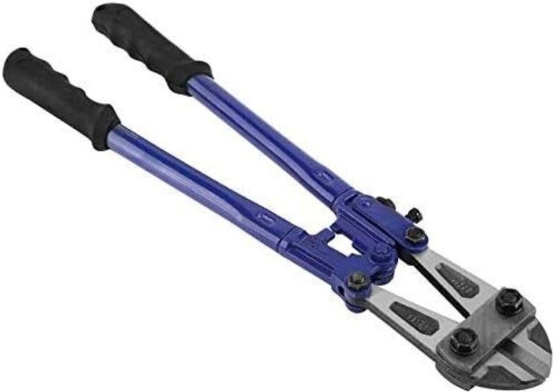 450-mm-Bolzenschneider, Drahtschneider, Kreuzschneider mit gehärteten Backen und rutschfesten Gummigriffen für Mechanike...