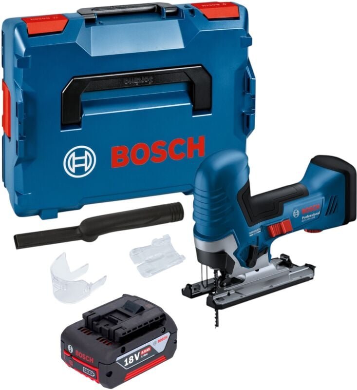 Bosch GST 18V-125 S Professional Akku Stichsäge 18 V 125 mm Brushless + 1x Akku 4,0 Ah + L-Boxx - ohne Ladegerät