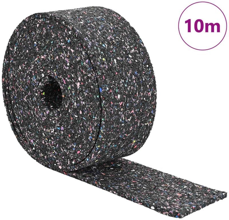 Gummiwalze Schwarz 1000 x 5 x 0,3 cm Gummi vidaXL