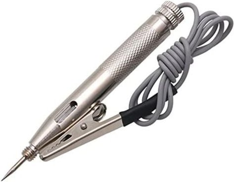 1 Stücke Auto Circuit-Tester Auto Motorrad Lkw DC 6 V/12 V/24 V Testanzeige Voltmeter Lichtdetektor Werkzeuge Silber