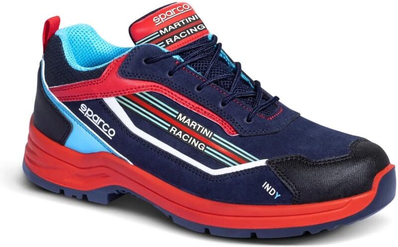 Sparco 07537MR Indy Sanremo ESD S3S SR Sicherheitsschuh, Blau/Rot, 46