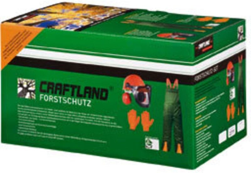 WerkzeugHERO Forstset (Latzhose Gr.54 Helm Handschuhe)