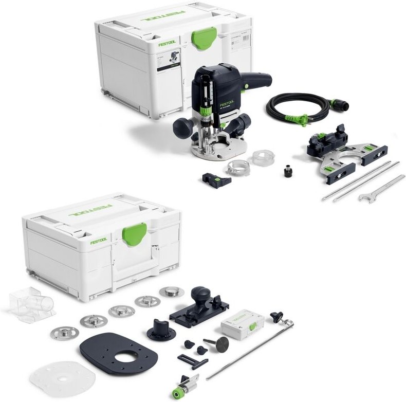 Oberfräse of 1010 REBQ-Set inkl. Zubehör-Set zs-of 1010 m im Systainer - Festool