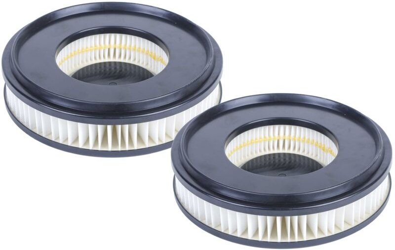 vhbw 2x Staubsaugerfilter Ersatz für Nilfisk 107409006, 107407297 für Staubsauger - HEPA-Filter Schwarz Weiß