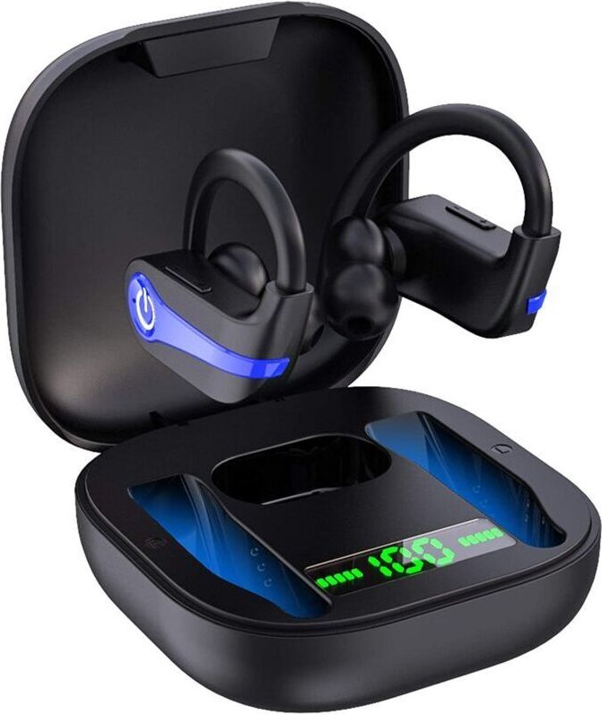 Vtizikl Écouteurs TWS BT 5.0 avec microphone intégré IPX8, suppression du bruit CVC, autonomie de lecture de 18 à 20 heu...