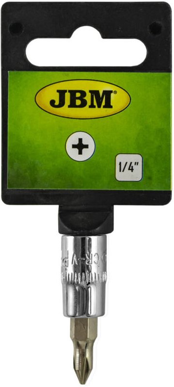 JBM - Kreuzschlitzschraubendreher Becher PH0 1/4' Chrom 13368