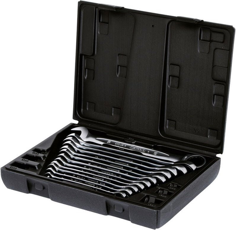 Ks Tools GEARplus Ratschenringmaulschlüssel-Satz, 12-tlg