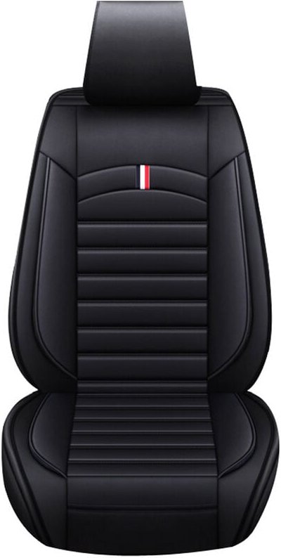 Universal-Autositzmatte atmungsaktiv PU-Leder Kissenbezug 4 Farben (schwarz)