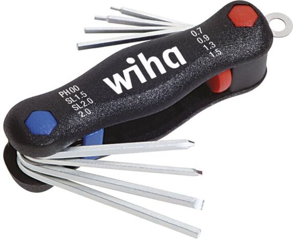 Wiha - Multitool Mini PocketStar® Schlitz, Phillips, Innensechskant 8-tlg. in Blister (27936)