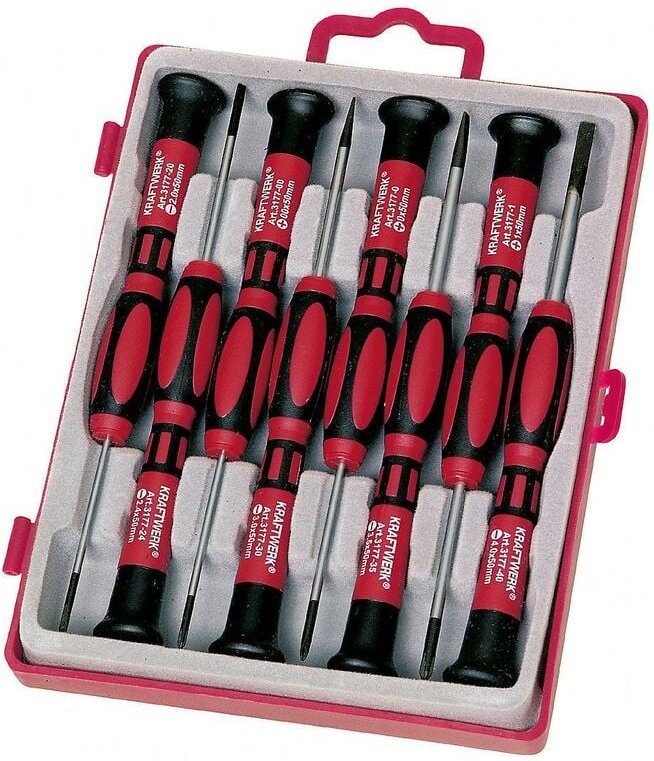 Präzisions-Schraubendrehersatz -/+ 8-t.