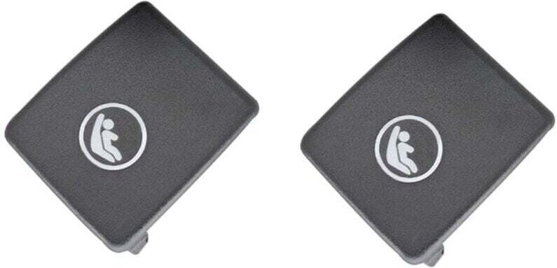 Set mit 2 Befestigungshaken für Kindersitze zur Montage an Isofit-Abdeckungen für V90, XC40, XC60, S60 und S90, Schwarz