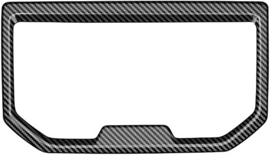 Tlily - Auto-Armlehnenbox, hinterer Wasserbecherhalter, Rahmenabdeckung, Zieraufkleber für 2024, Autozubehör, Kohlefaser