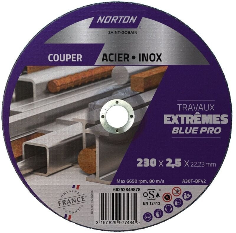 230x2,5 Stahl-/Edelstahl-Extremscheibe Norton