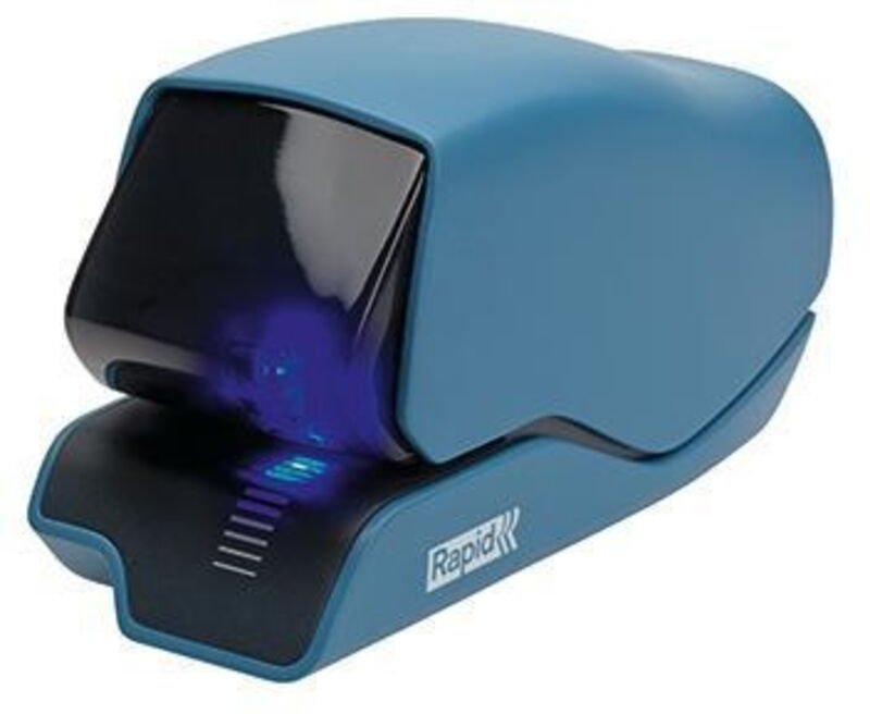 Elektroheftgerät R5025e Flachheftung 25 Bl. (80 g/m²) Kassette 5020 Kunststoff blau