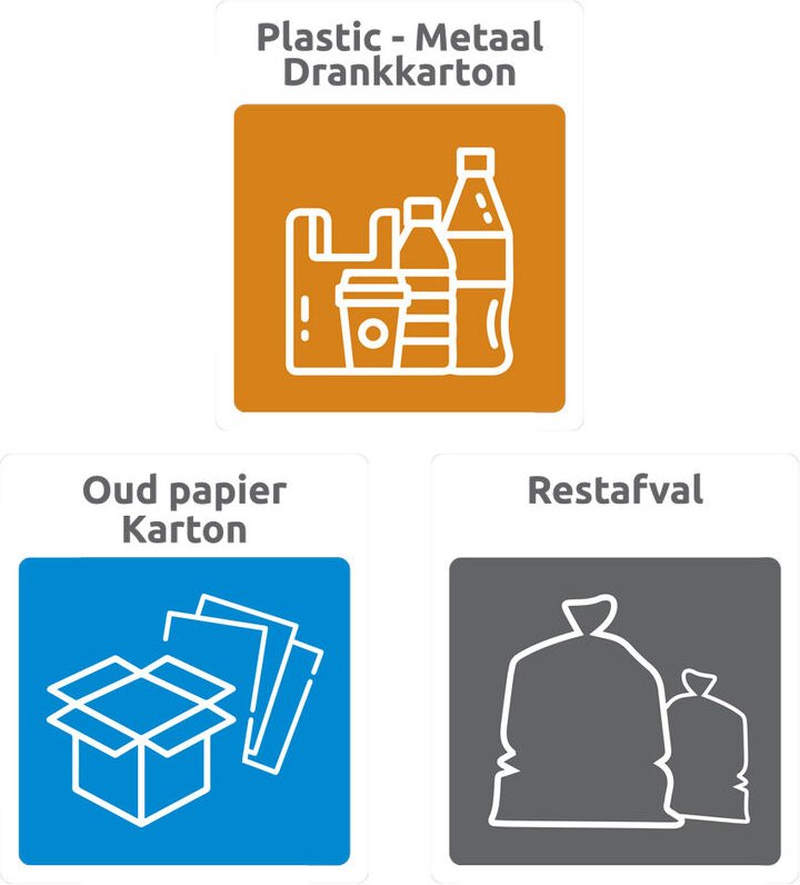 Klikostickers - set van 3