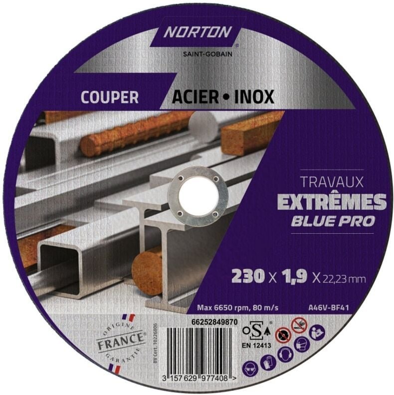 NORTON extreme 230x1,9 Stahl-/Edelstahlscheibe Norton