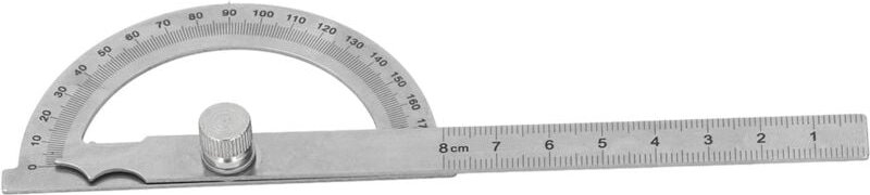 Winkelmesser aus Edelstahl, hochpräziser 180°-Multifunktionswinkelmesser mit präzisen Markierungen für Ingenieurwesen, W...