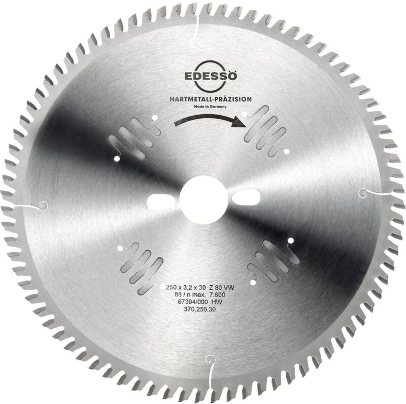 Hw Kreissägebl. Präz. 250x3,2x30mm Z80 vw