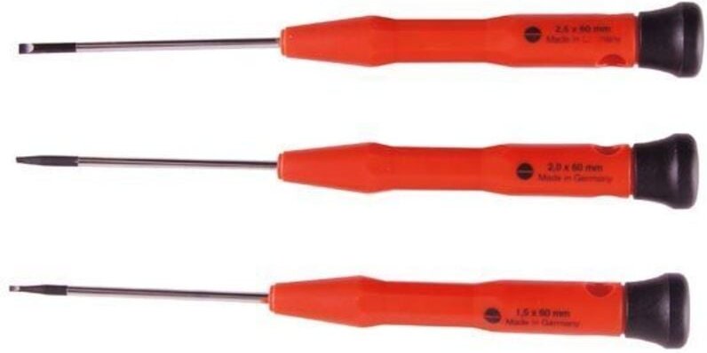 Connex - Schraubendreher-Set Feinmechaniker 3-teilig sl 1,5 / 2,0 / 2,5 Schraubendreher