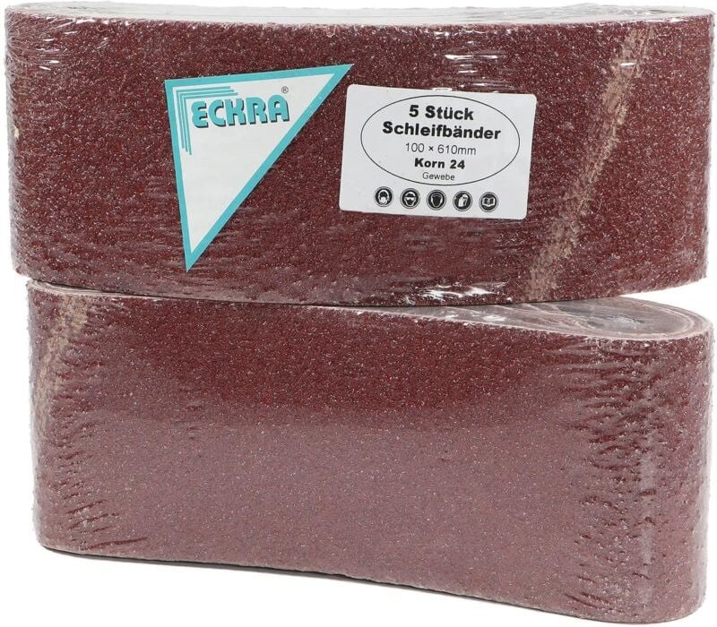 Schleifband 100x610 mm 10 Schleifbänder Korn 24 - Eckra