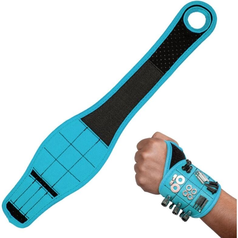 Magnetisches Werkzeugarmband, ein leichter Werkzeuggürtel für Herren mit starken Magneten, ideal zum Halten von Schraube...