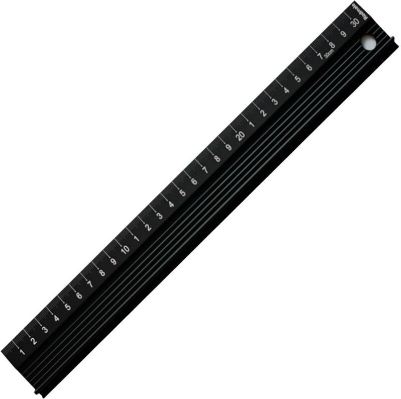 Thumbnail - BEBUSINGOTO 30 cm Metalllineal, technisches Zeichenset, Geometriewerkzeug, Heimwerkerwerkzeug, Architektenlineal für Stu...