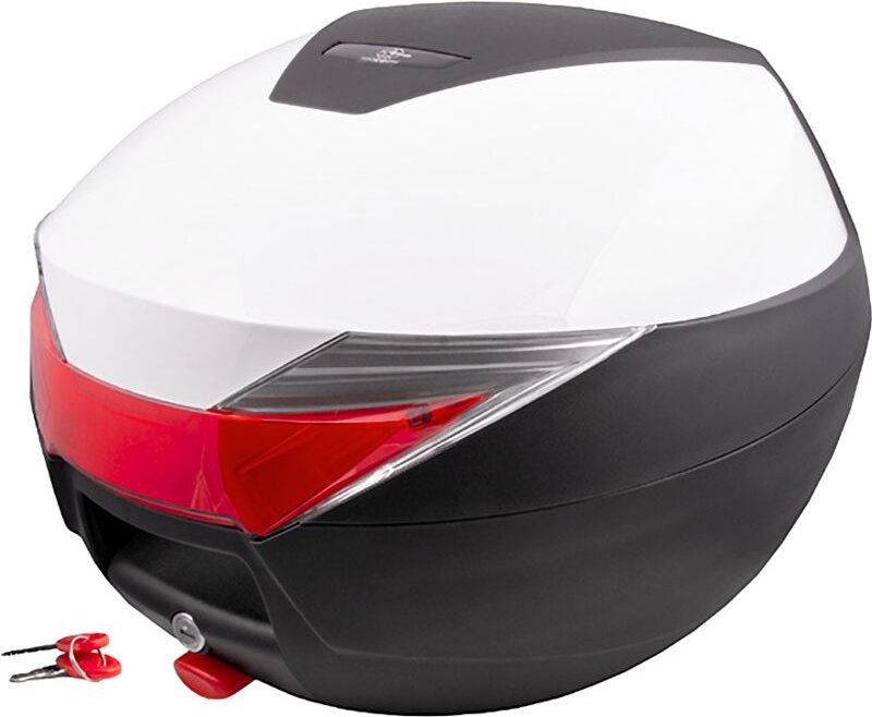 Moretti Kofferraum, MR-713, 30 l, Weiß, Rot reflektierend