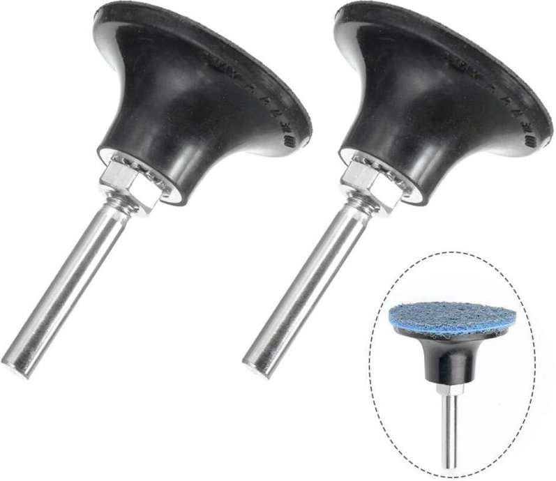 2 Stück 50-mm-Padhalter mit Rollverriegelung, Schleiffutter, Polierfutter, Schnellwechsel-Zubehör für Druckluftschleifer...