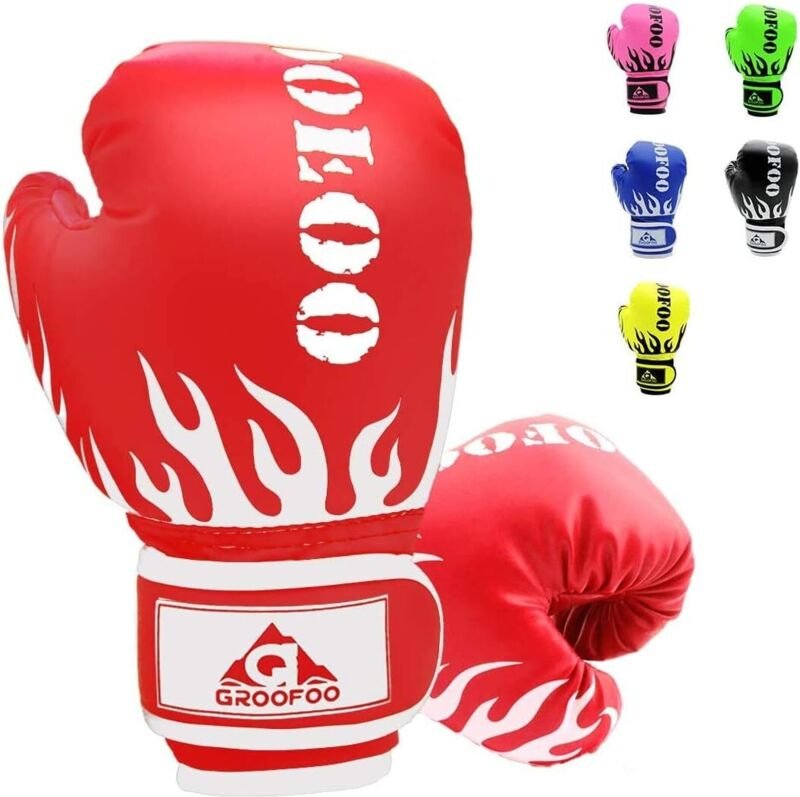 Boxhandschuhe Kinder, Boxhandschuhe für Kinder 9 bis 14 Jahre, 6oz Kinder Box Handschuhe zum Boxsack Sparring Training, ...